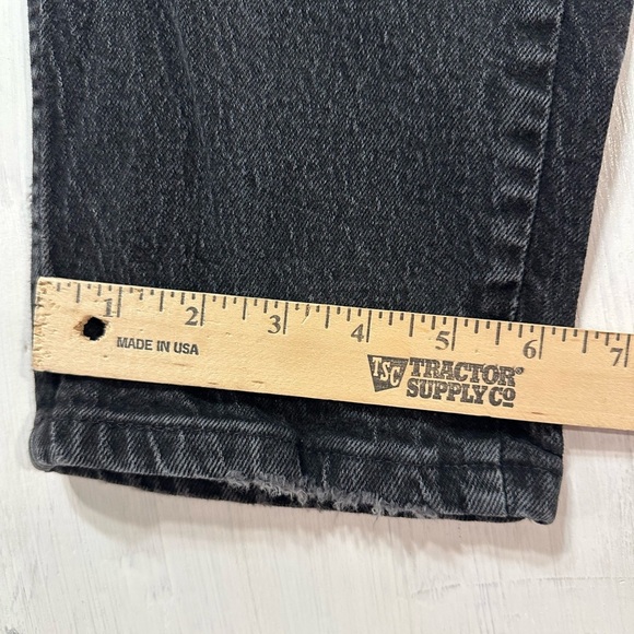 Vintage Riders High Waisted Black Jeans Women’s Size 14 Long USA Made 90s Mom - Picture 4 of 12